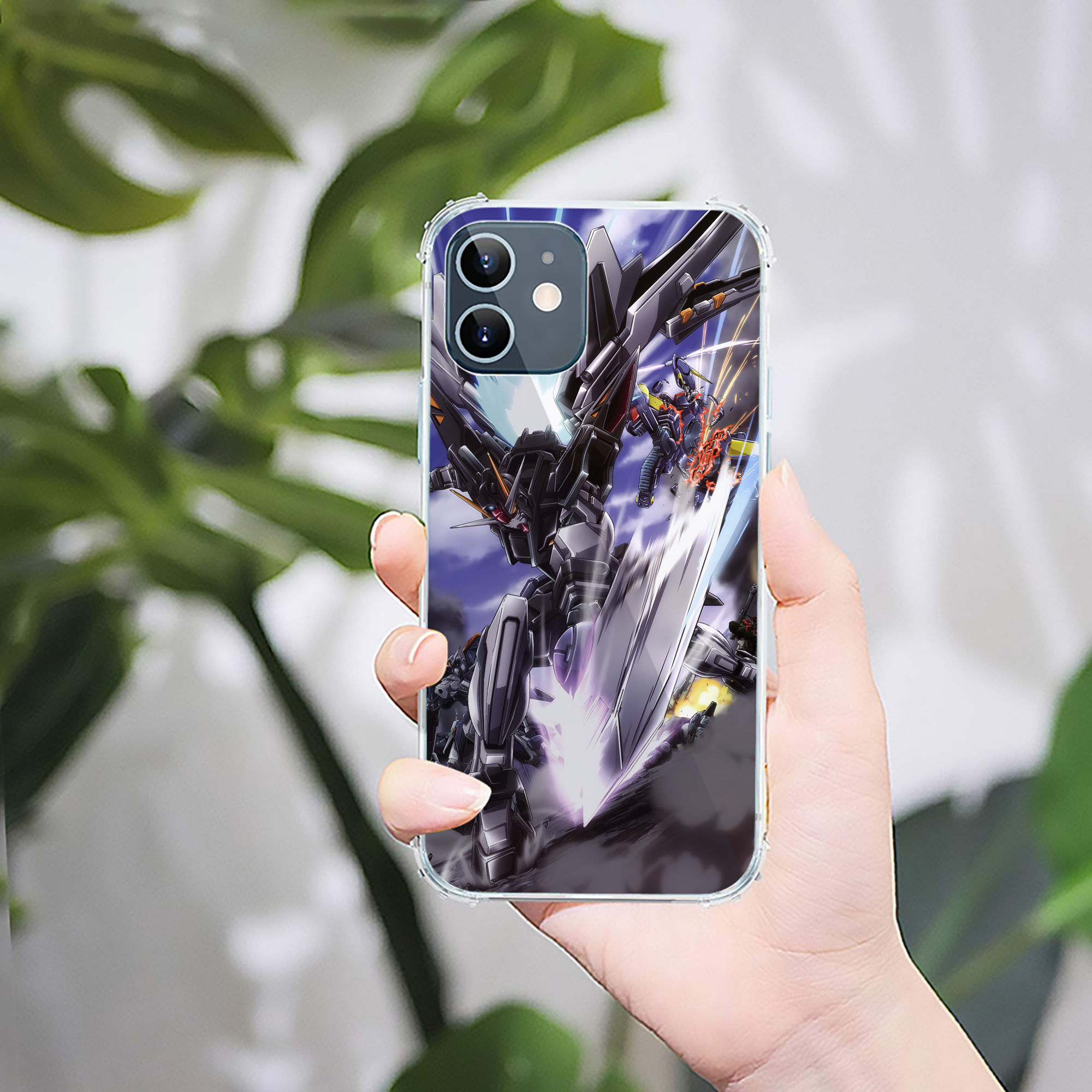 （画像用） 機動戦士ガンダム Mobile Suit Gundam 【iPhone 12シリーズ対応】透明スマホケース（クリアソフトケース）